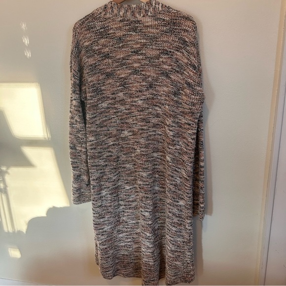 Pilcro Sweater Cardigan Womens Space Dyed Duster Long Open Front‎ Medium - Picture 11 of 11